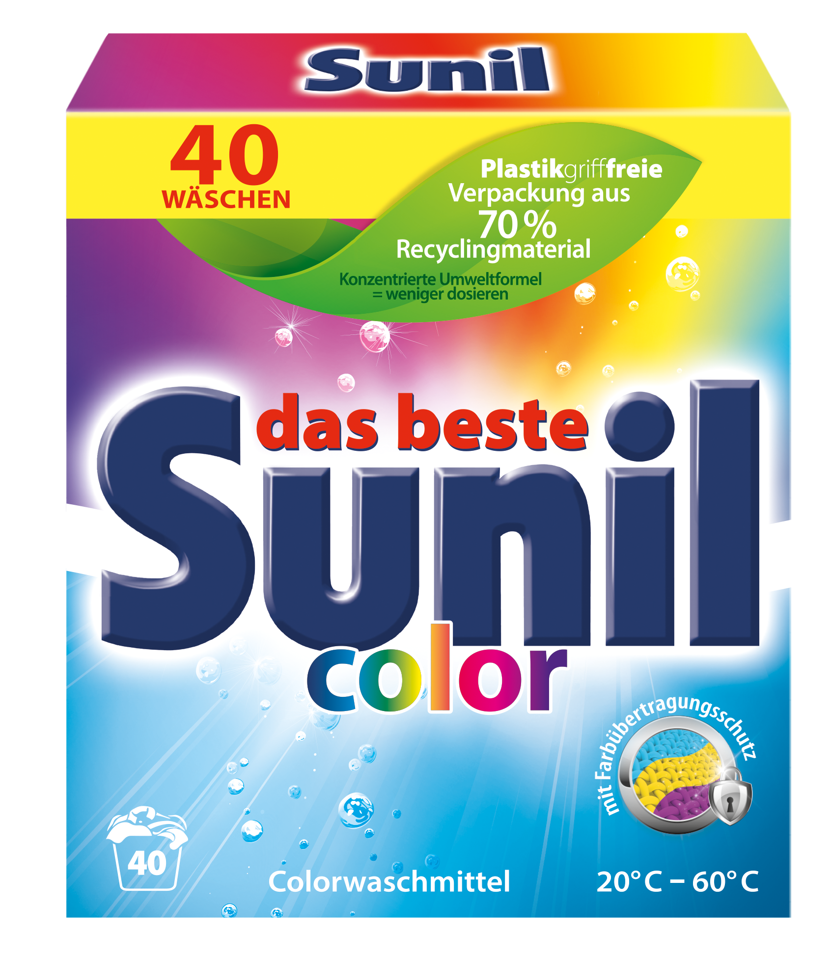 Sunil Colorwaschmittel Großpackung