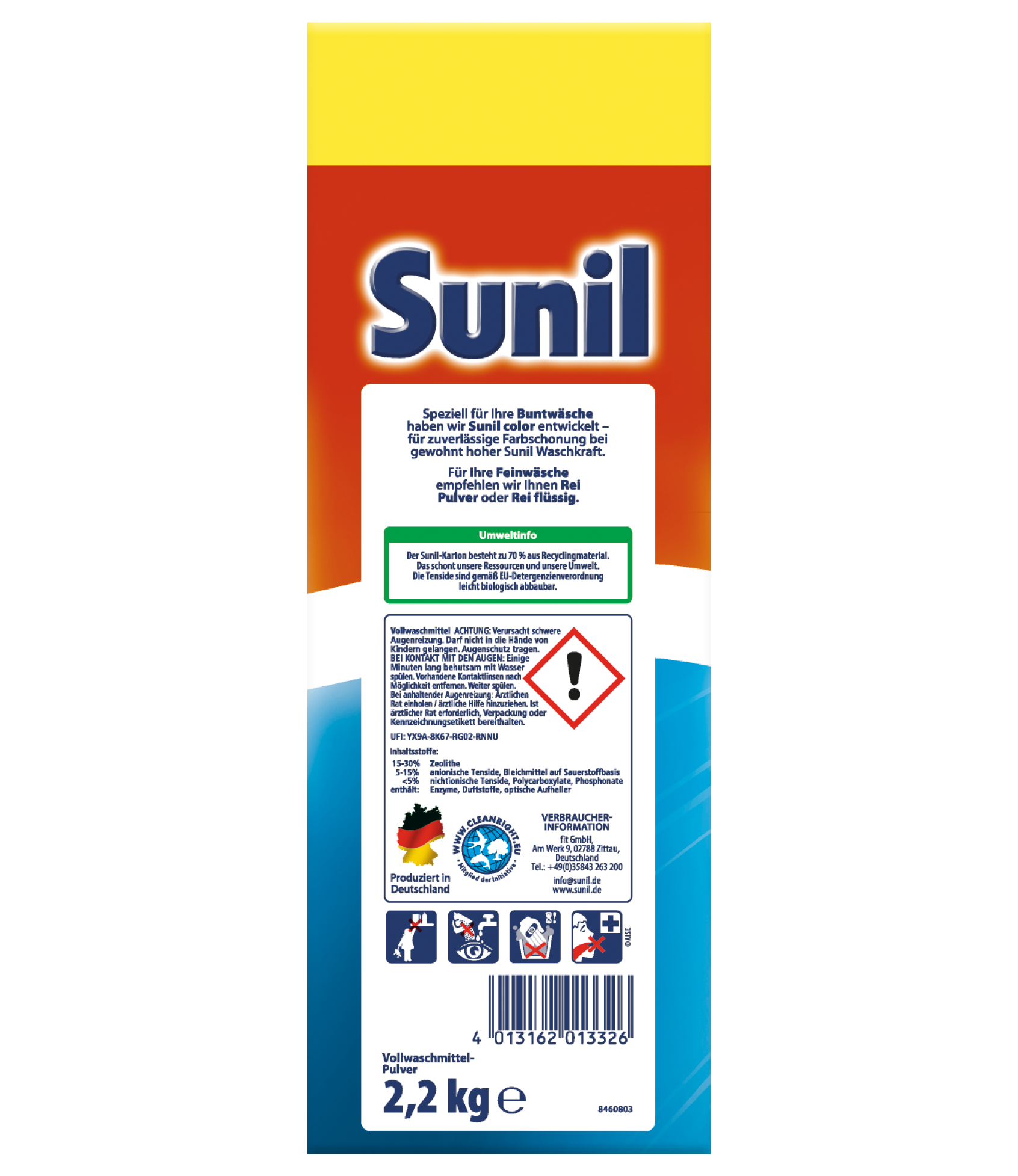 Sunil Vollwaschmittel Großpackung