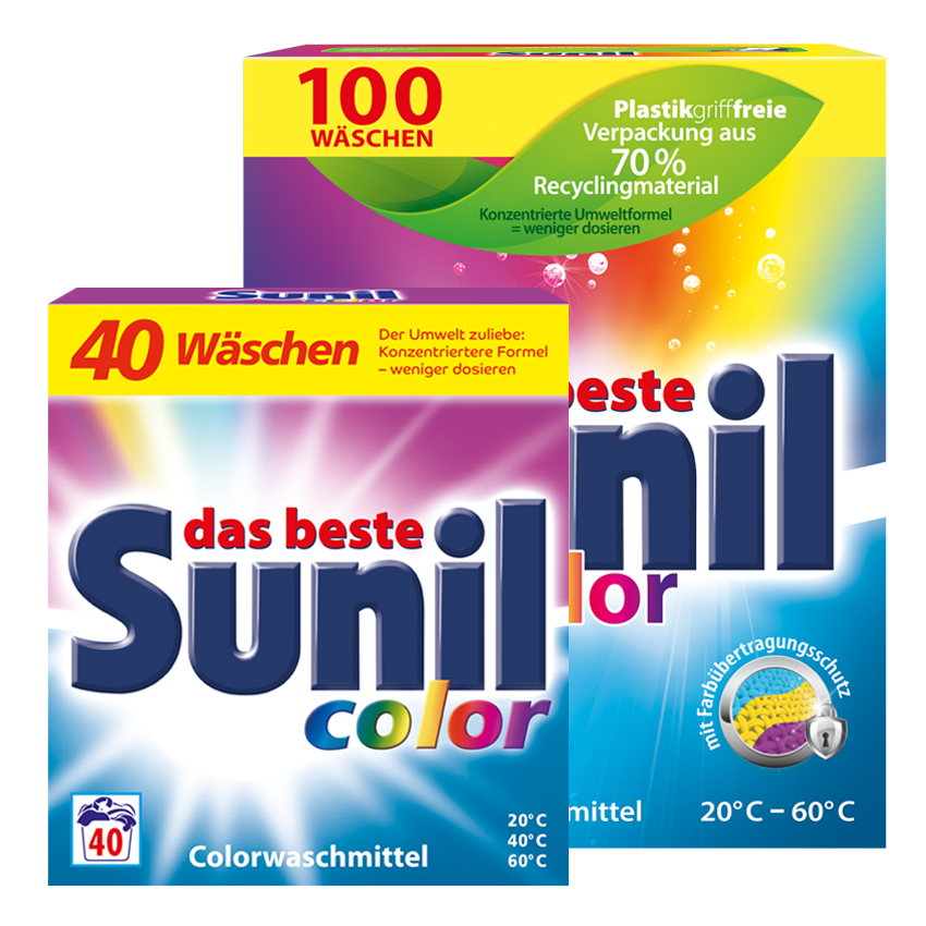 Sunil Colorwaschmittel Großpackung